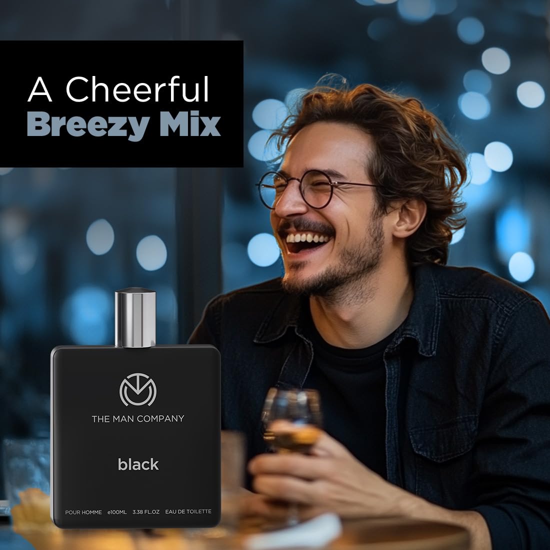 The Man Company Fresh Black Edt Perfume For Man - 100Ml | Premium Long-Lasting Fragrance | Perfume Gift for Friend | Anniversary Fragrance Gift | Valentine Gift For Man
